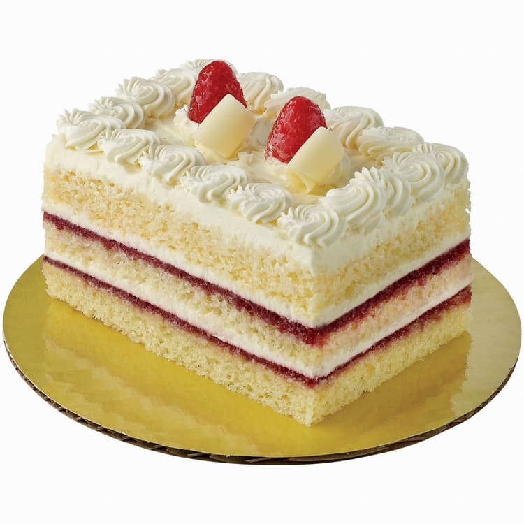 H-E-B Bakery White Chocolate Raspberry Cream Cake