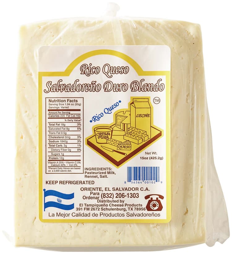 El Tampiqueno Rico Queso Salvadoreno Duro Blando