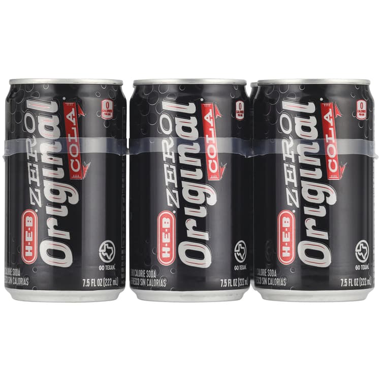 H-E-B Zero Calorie Original Cola Mini