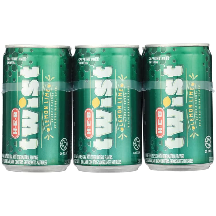 H-E-B Twist Lemon Lime Soda Mini