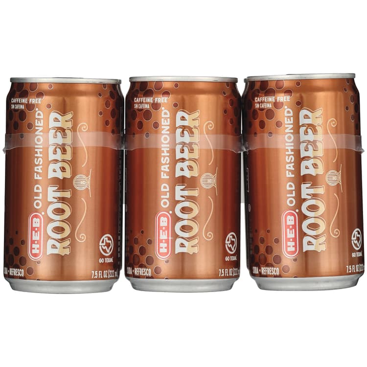 H-E-B Old Fashioned Root Beer Soda Mini