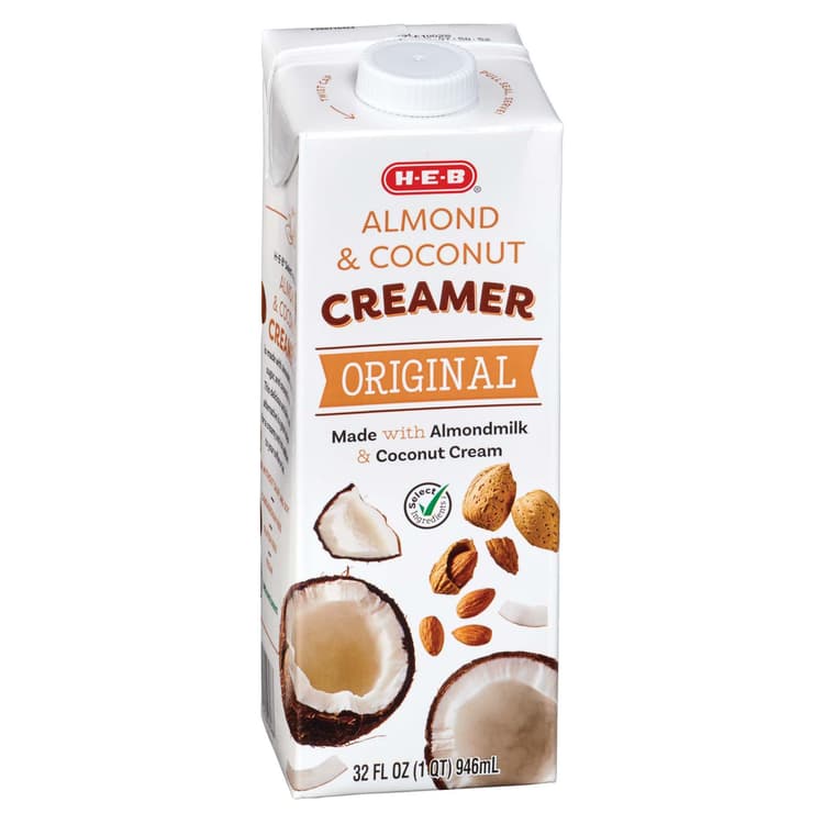 H-E-B Almond Milk & Coconut Cream Liquid Coffee Creamer - Original