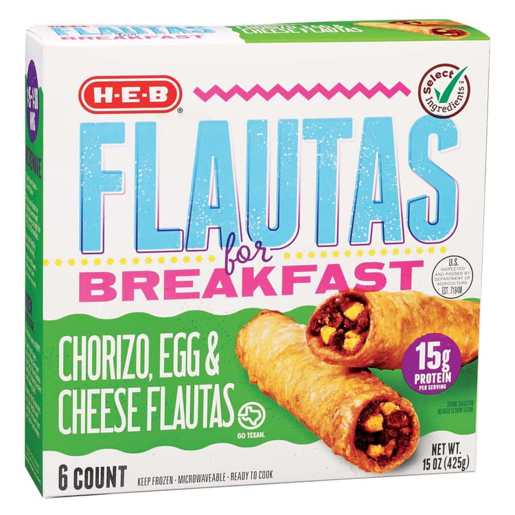 H-E-B  Breakfast Flautas - Chorizo, Egg & Cheese