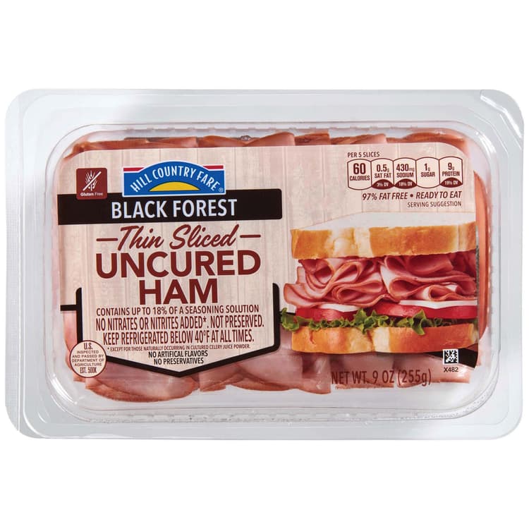 Hill Country Fare Black Forest Thin Sliced Uncured  Ham