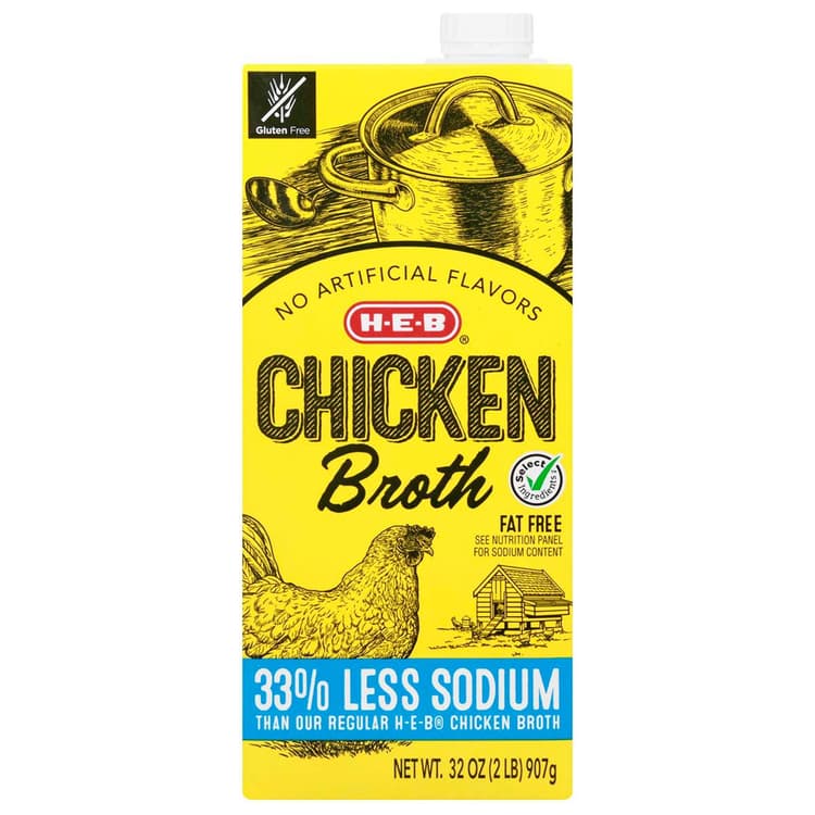 H-E-B Reduced Sodium Chicken Broth