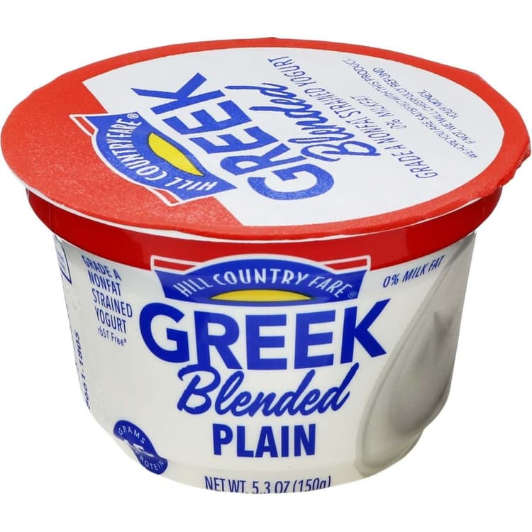 Hill Country Fare Blended Plain Greek Yogurt