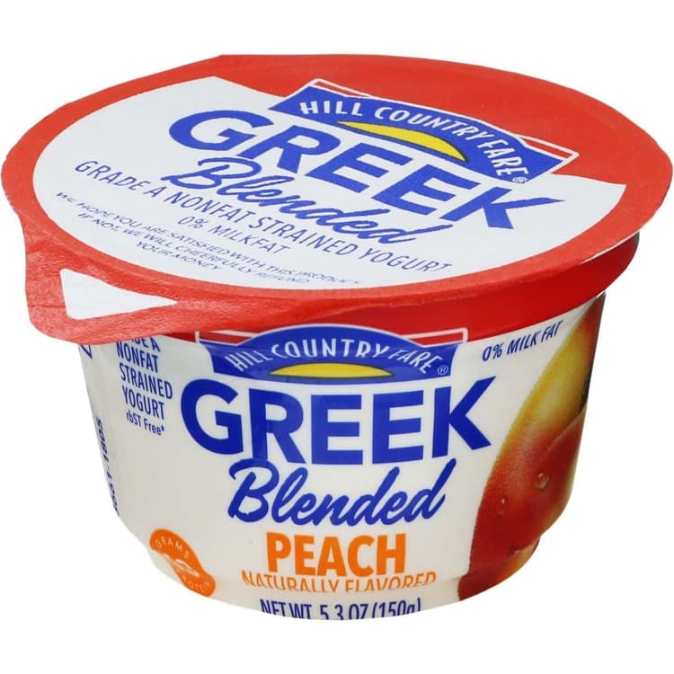 Hill Country Fare Blended Peach Greek Yogurt