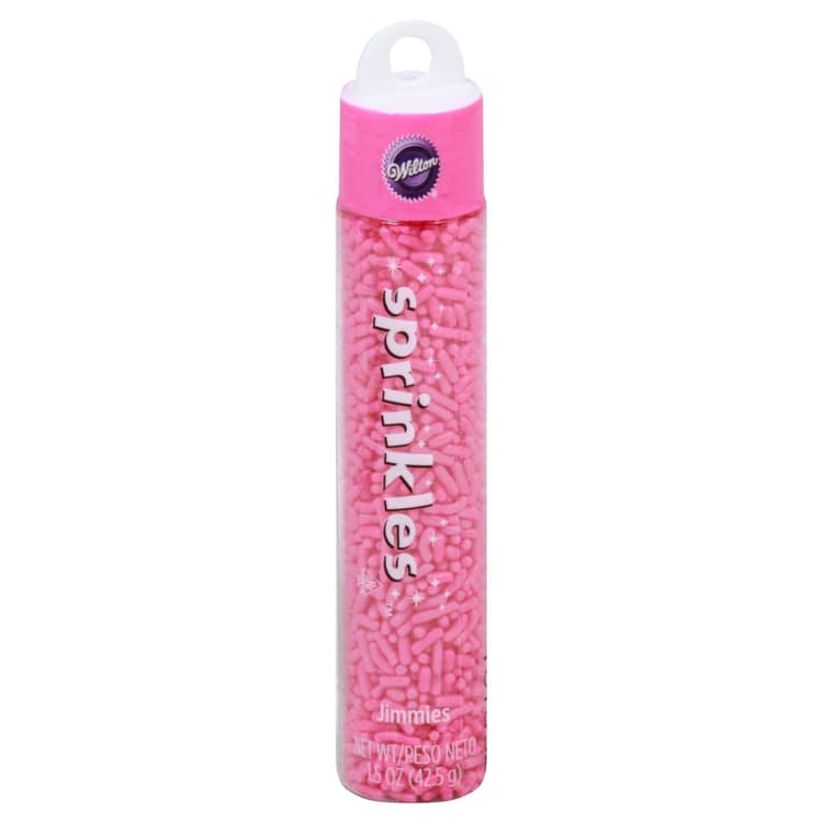 Wilton Hanging Skinny Pink Jimmies Sprinkles
