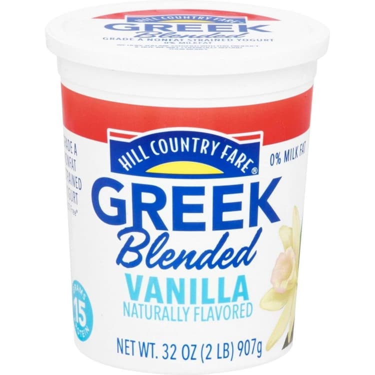 Hill Country Fare Blended Greek Vanilla Yogurt
