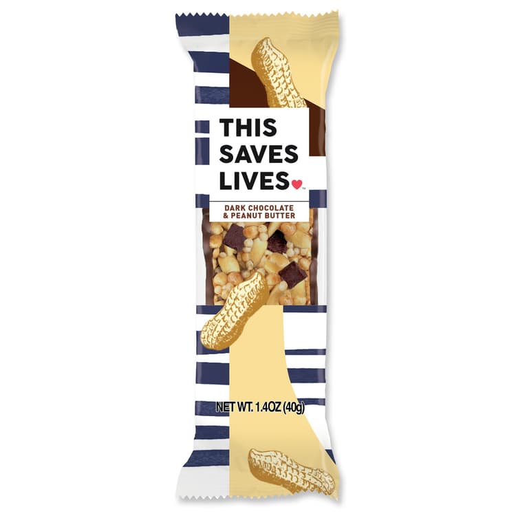This Saves Lives Dark Chocolate & Peanut Butter Bar