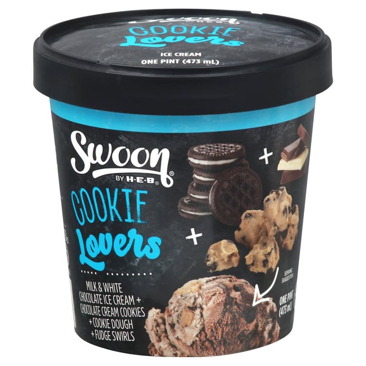 Swoon By H-E-B Cookie Lovers Ice Cream