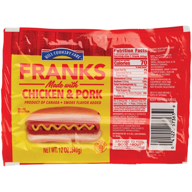 Hill Country Fare Franks Hot Dogs