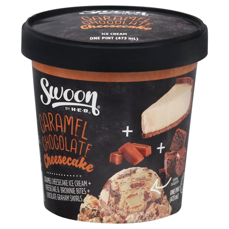Swoon By H-E-B Caramel Chocolate Cheesecake Ice Cream