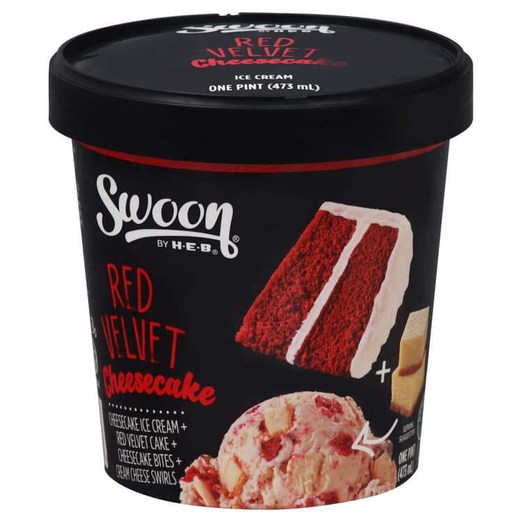 Swoon By H-E-B Red Velvet Cheesecake Ice Cream