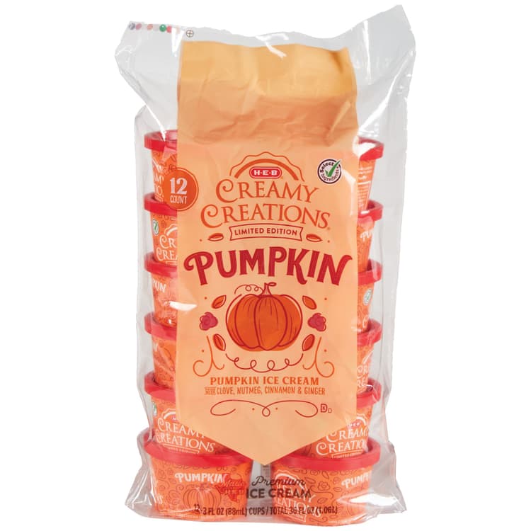 H-E-B Creamy Creations Pumpkin Ice Cream