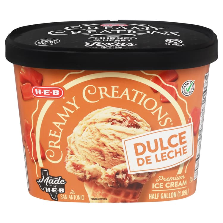 H-E-B Creamy Creations Dulce De Leche Ice Cream