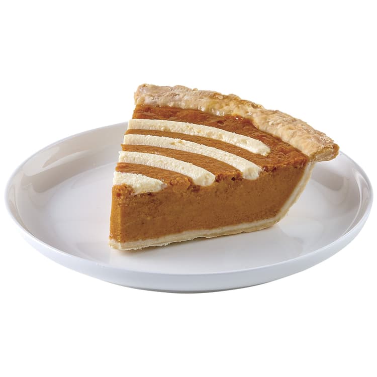 H-E-B Bakery Gourmet Pumpkin Cream Cheese Pie Slice
