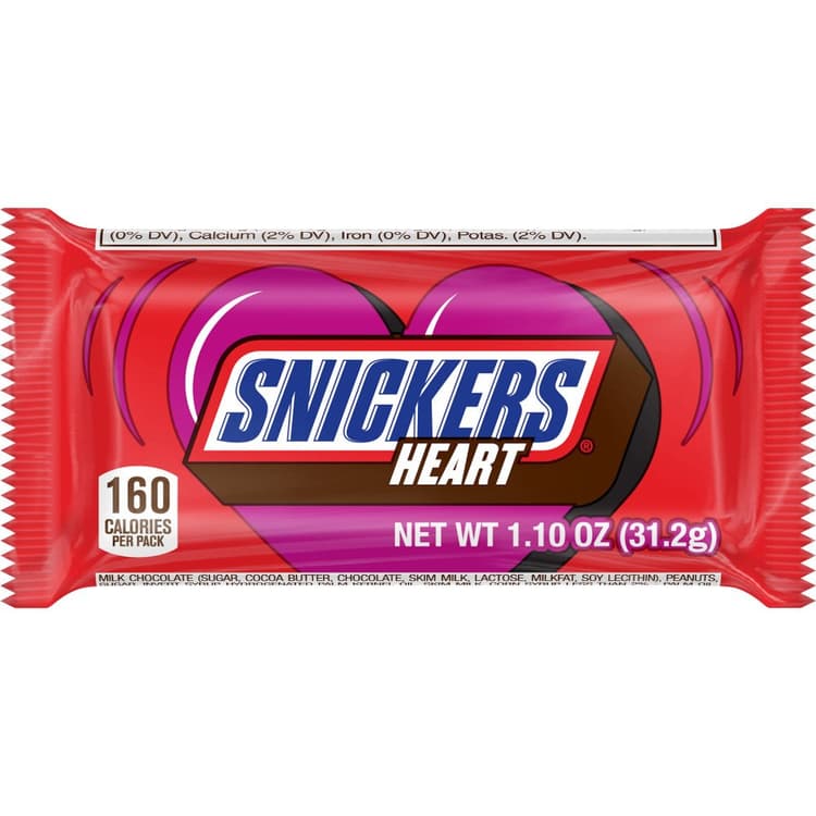 Snickers Valentine Heart Candy