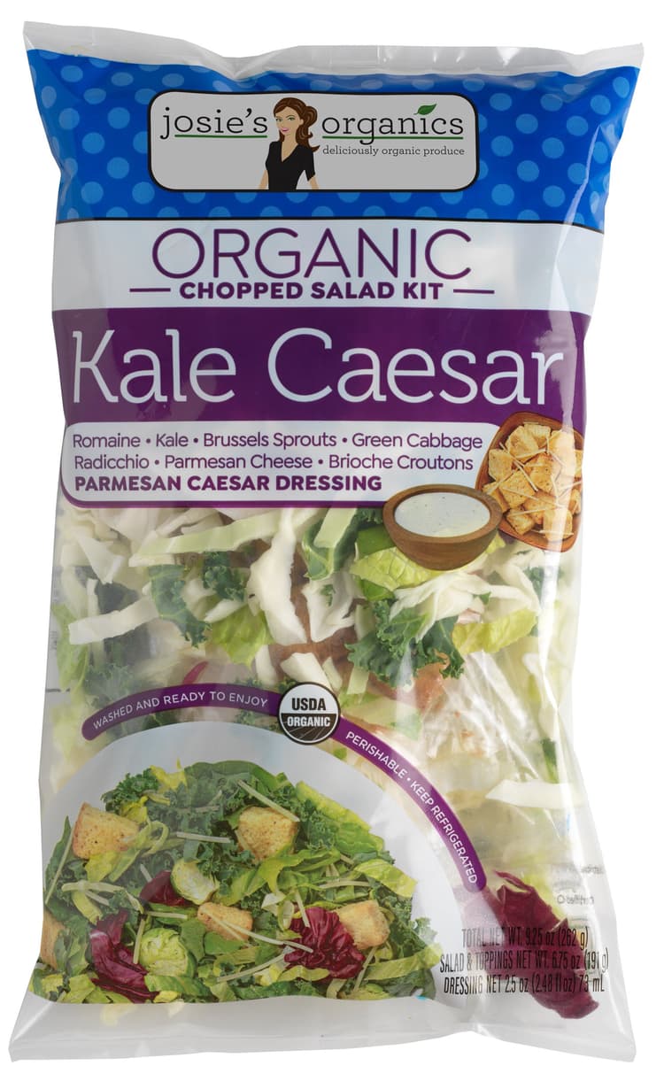 Josie'S Organics Premium Salad Kit - Kale Caesar