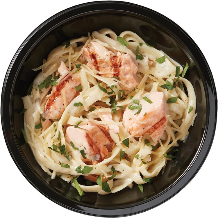 Meal Simple By H-E-B Grilled Salmon & Lemon Garlic Pasta Bowl