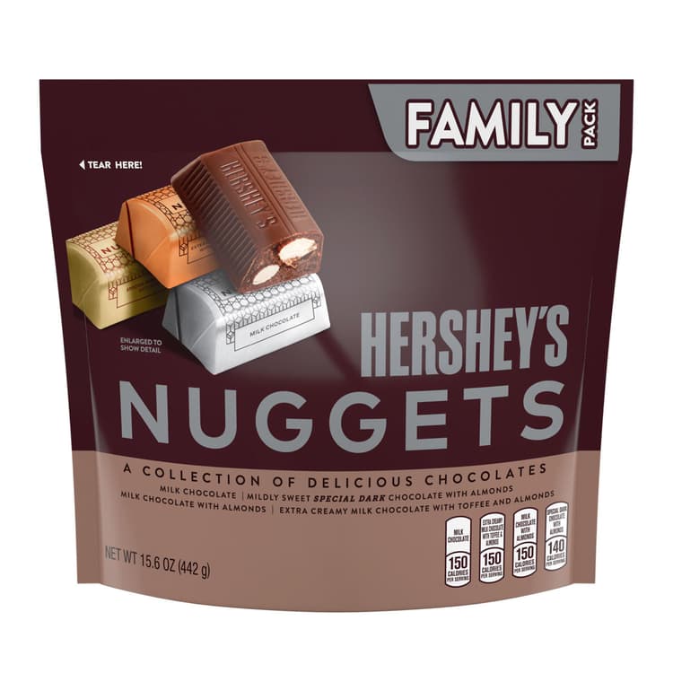 Hershey'S Nuggets Snack Size Assortment Bars Family