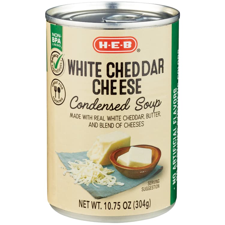 H-E-B White Cheddar Cheese Condensed Soup