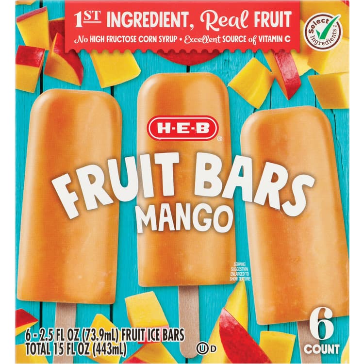 H-E-B  Fruit Bars - Mango