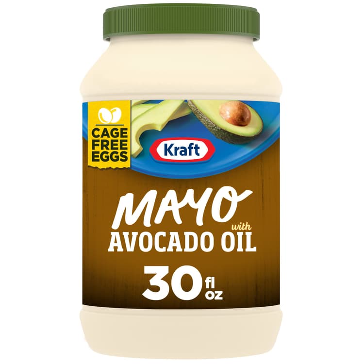 Kraft Mayo With Avocado Oil Reduced Fat Mayonnaise Jar