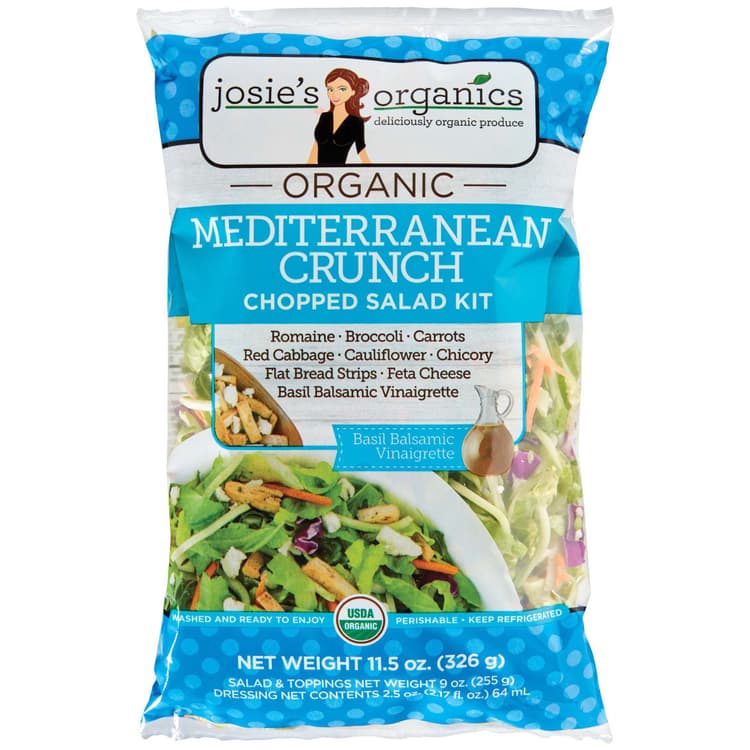 Josie'S Organics Chopped Salad Kit - Mediterranean Crunch