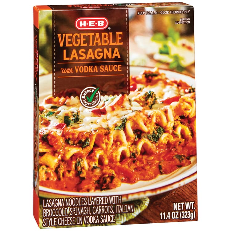 H-E-B Vegetable Lasagna