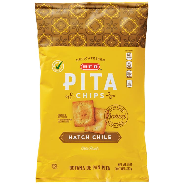 H-E-B Hatch Chile Pita Chips