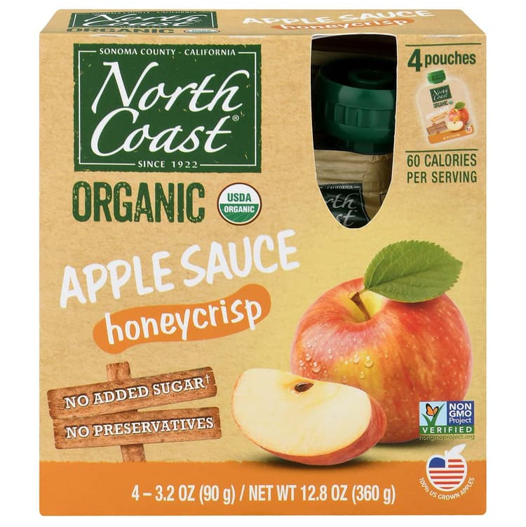 North Coast Apple Sauce, Organic, Honeycrisp