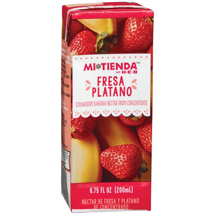 H-E-B Mi Tienda Fresa Platano Strawberry Banana Nectar Juice