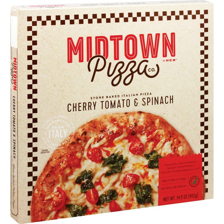 Midtown Pizza Co. By H-E-B  Pizza - Cherry Tomato & Spinach