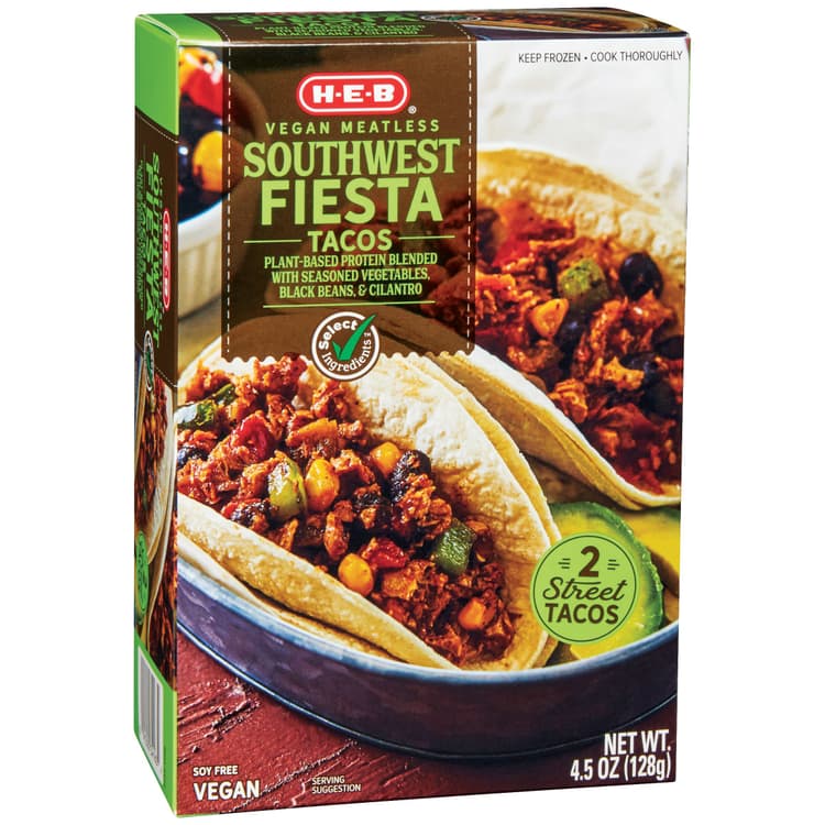H-E-B Vegan Meatless Southwest Fiesta Tacos