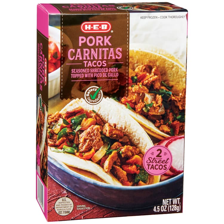H-E-B Pork Carnitas Tacos