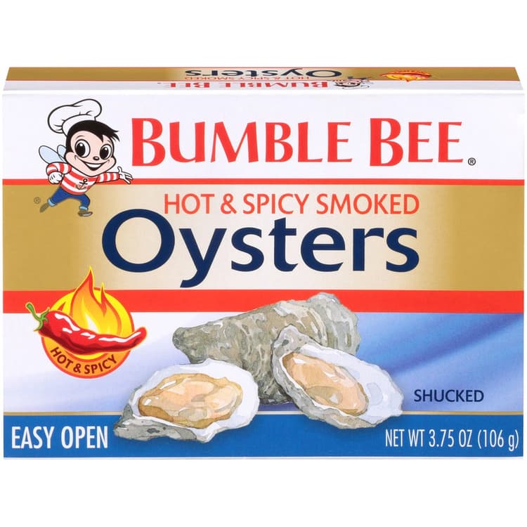 Bumble Bee Hot And Spicy Smoked Oysters