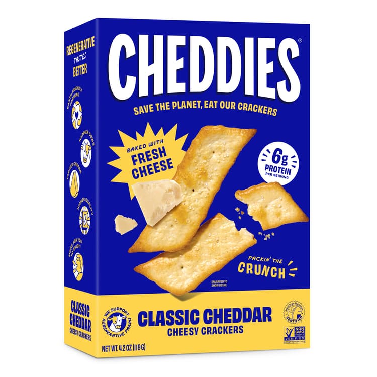 Cheddies Original Cheddar Crackers Baked
