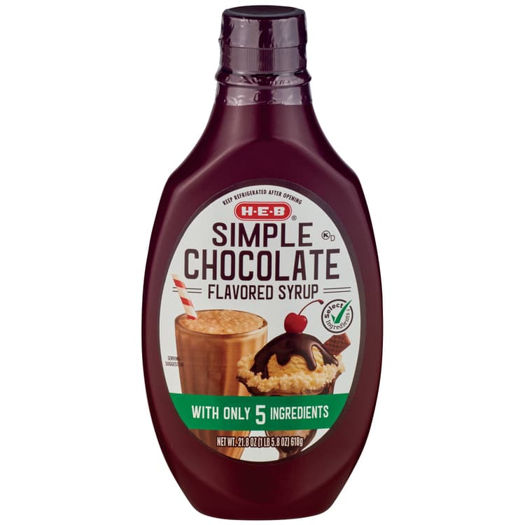 H-E-B Simple Chocolate Flavored Syrup