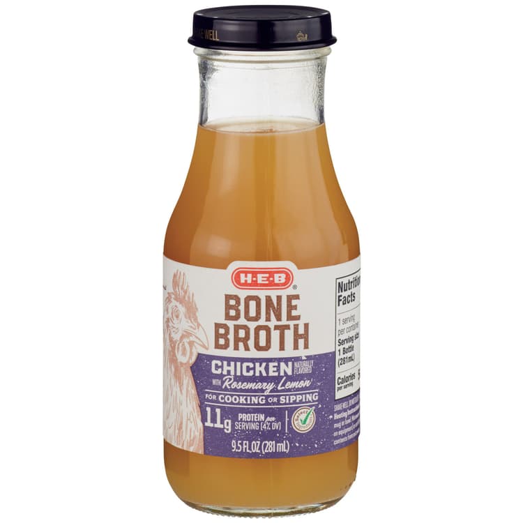H-E-B Chicken Rosemary Lemon Bone Broth