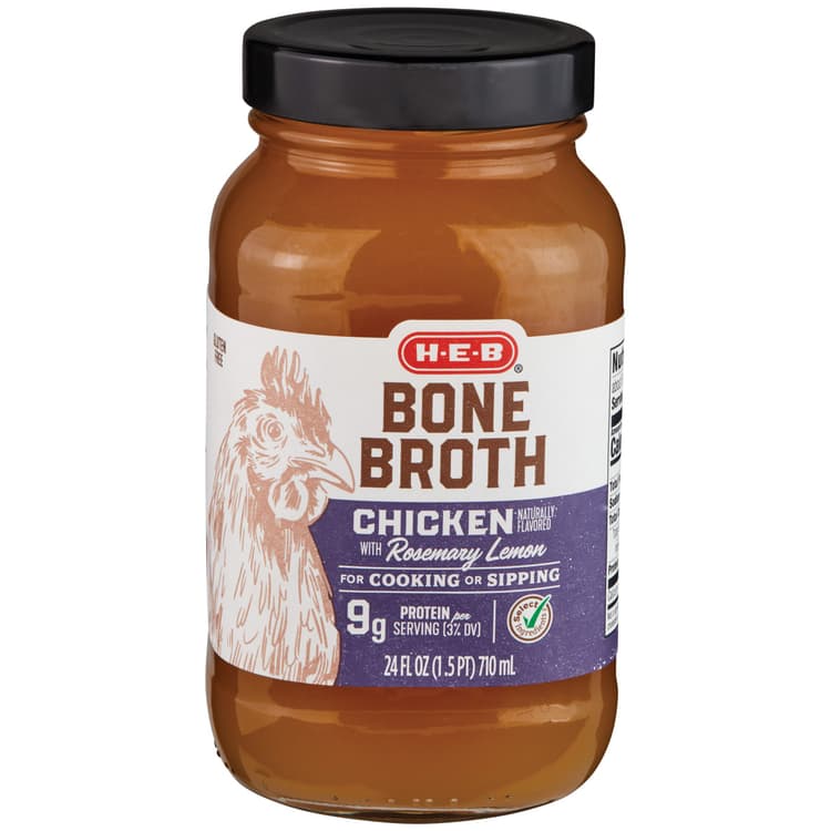 H-E-B Chicken With Rosemary Lemon Bone Broth