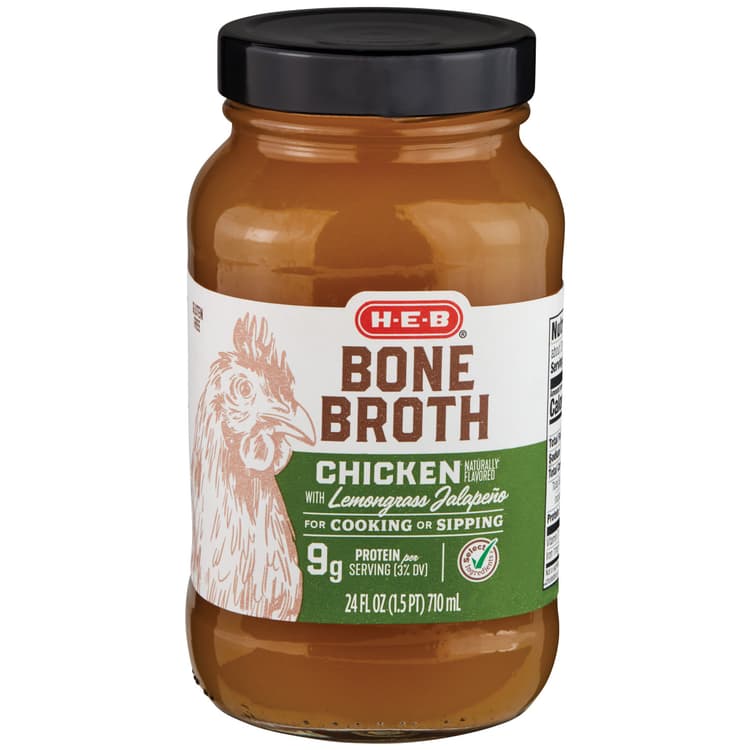 H-E-B Chicken With Lemongrass Jalapeno Bone Broth