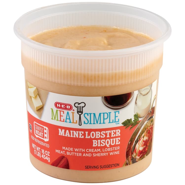 Meal Simple By H-E-B Maine Lobster Bisque Soup