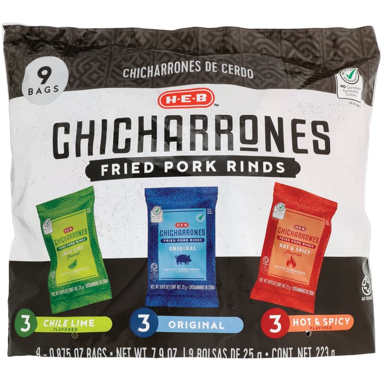 H-E-B Chicharrones Fried Pork Rinds Variety