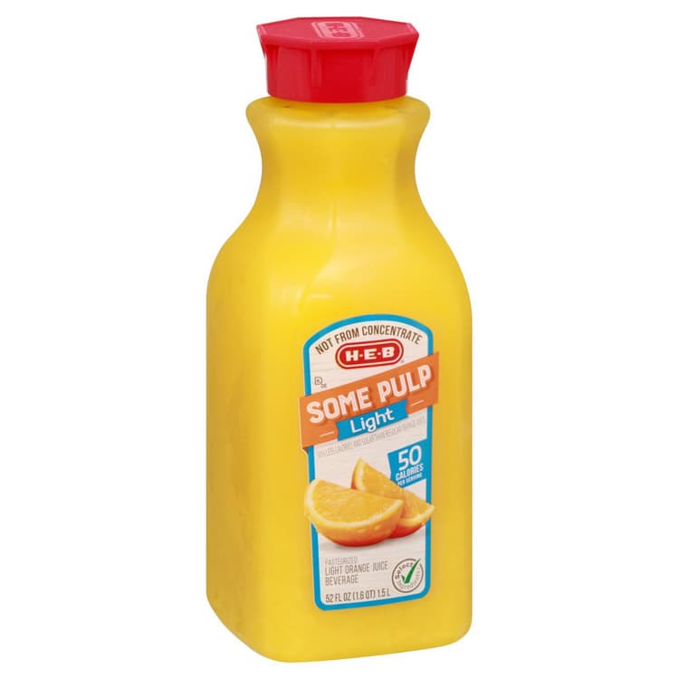 H-E-B Some Pulp Light Orange Juice