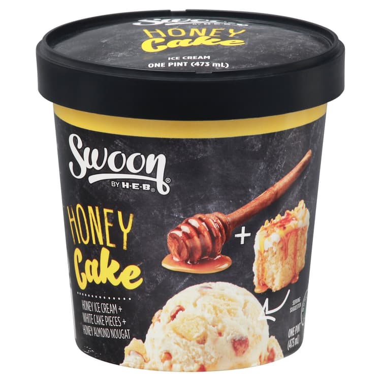 Swoon By H-E-B Honey Cake Ice Cream