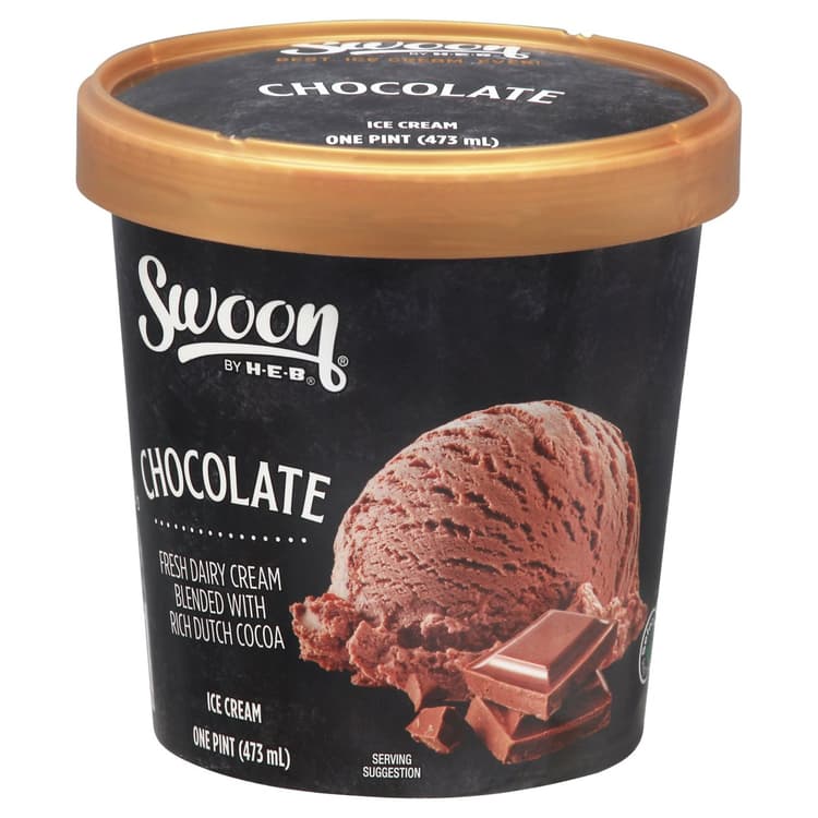 Swoon By H-E-B Chocolate Ice Cream