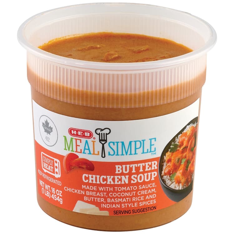 Meal Simple By H-E-B Butter Chicken And Rice Soup