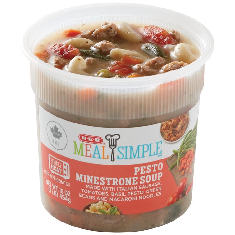 Meal Simple By H-E-B Pesto Minestrone Soup