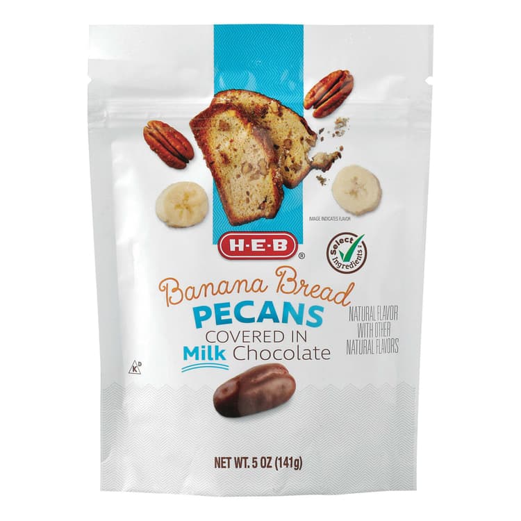 H-E-B Milk Chocolate-Covered Banana Bread Pecans